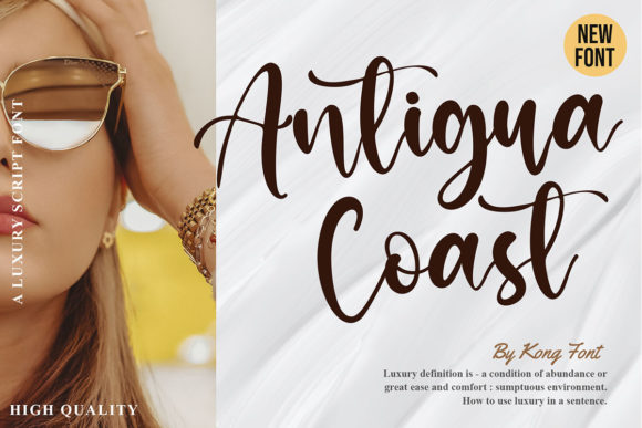 Antigua Coast: A Playful Script Font for Editorial Design