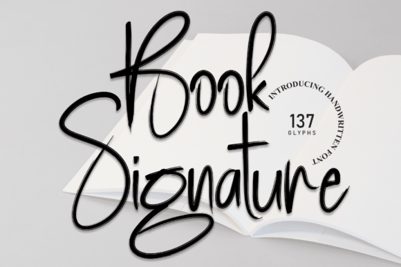 Book Signature Font for Professional Branding