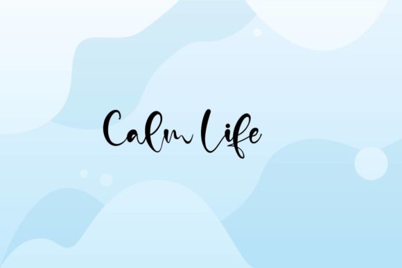 Calm Life Font for Web Design Projects
