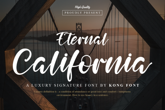 Eternal California: A Playful Script Font for Modern Branding
