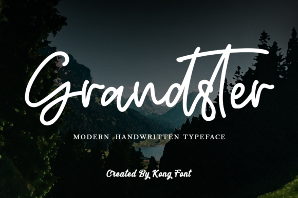 Grandster: A Playful Script Font for Digital Creativity