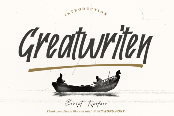 Greatwriten: A Playful Handwritten Font for Modern Editorial Design