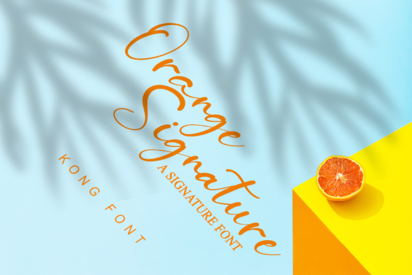 Orange Signature: A Playful Font for Your Brand