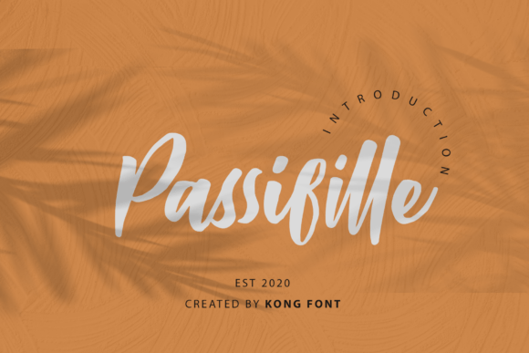 Passifille: A Playful Script Font for Creative Projects
