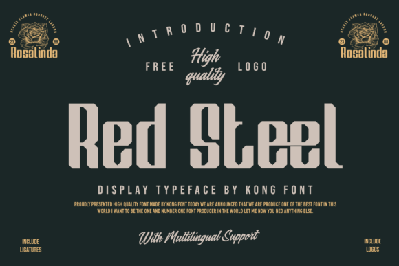 Red Steel: A Playful Handwritten Script Font for Modern Branding