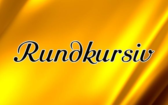 Rundkursiv: A Handwritten Font for Creative Makers