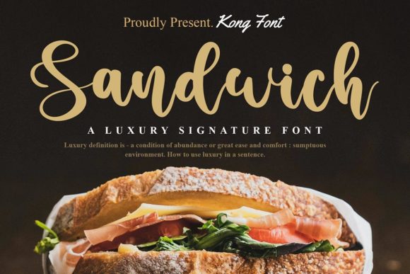 Sandwich Font for Editorial Design
