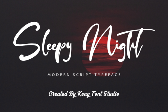 Sleepy Night Font for Web Design