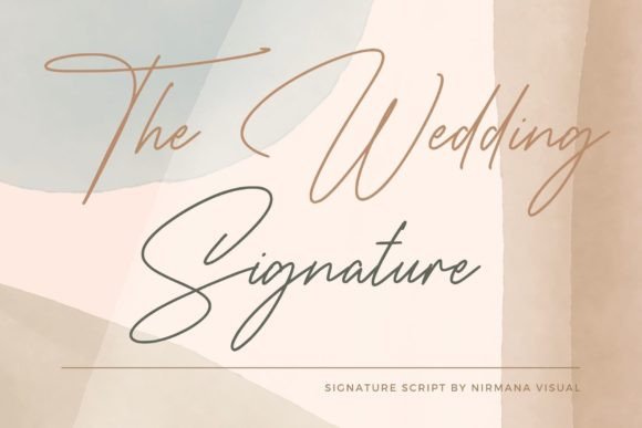 The Wedding Signature: A Font That Elevates Your Brand