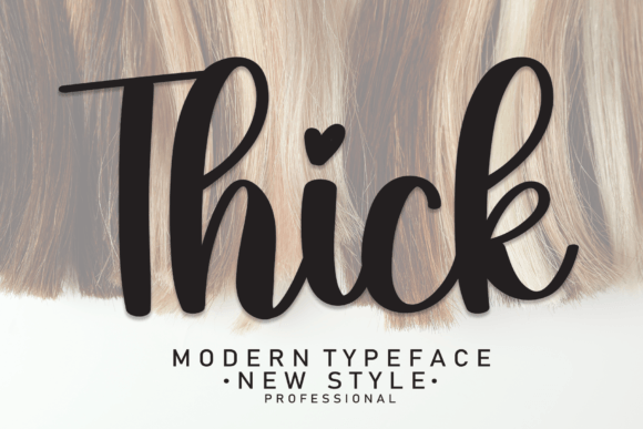 Thick Typeface for Web Design