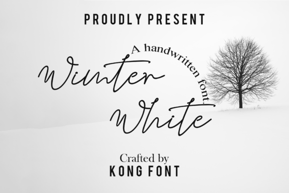 Winter White: A Playful Script Font for Modern Editorial Design